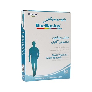 قرص بایوبیسیکس من نیچرز اونلی مولتی ویتامین مخصوص آقایان بسته ۳۰ عددی