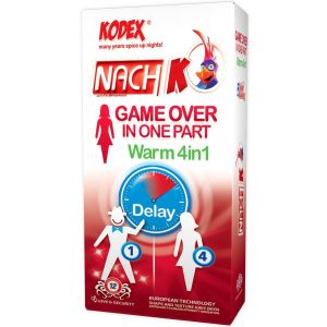 کاندوم تاخیری گرم و خاردار ناچ کدکس مدل Game Over بسته ۱۲ عددی